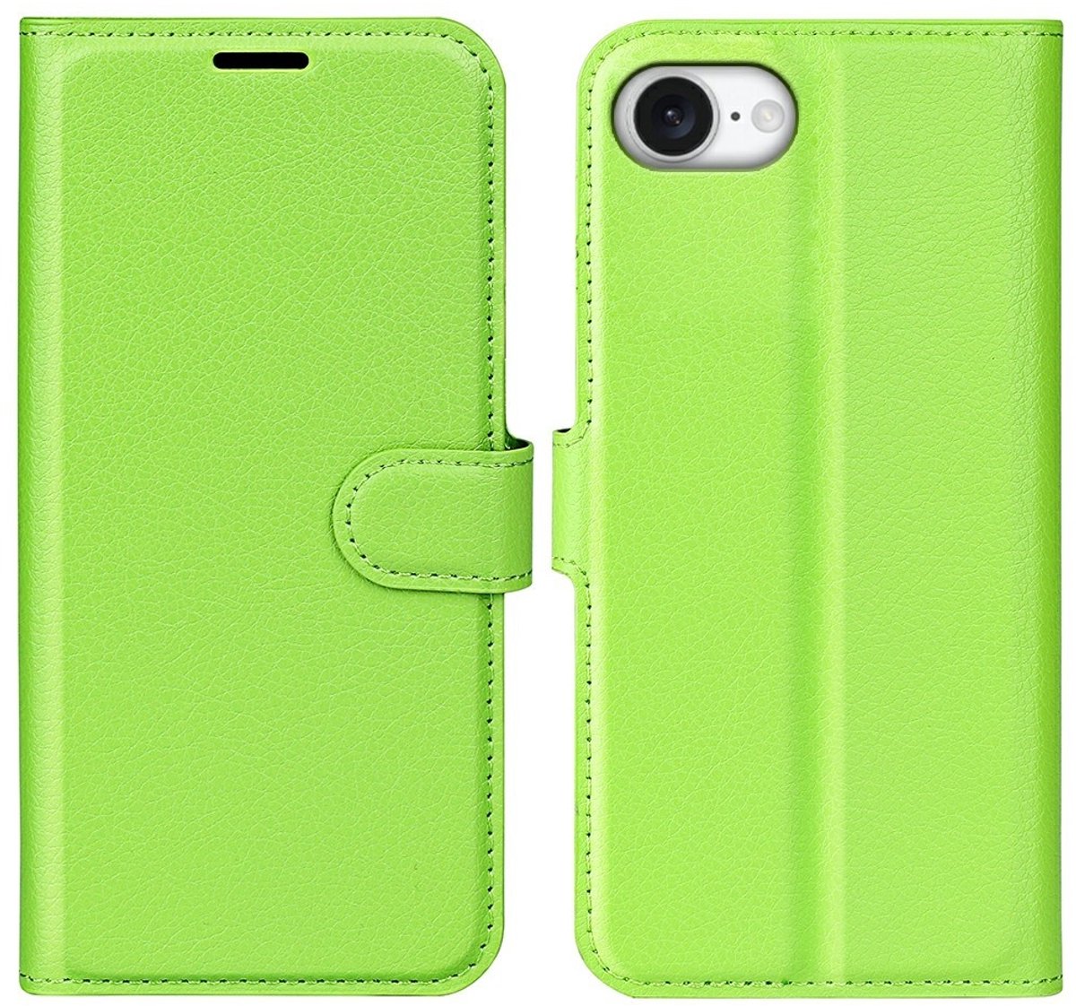 Coverup Hoesje - Geschikt voor iPhone 16e / 17e Hoesje - Coverup Book Case - Groen