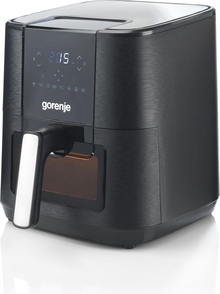 Gorenje AF1350DWB Enkel 5,4 l Vrijstaand 1350 W Heteluchtfriteuse Zwart