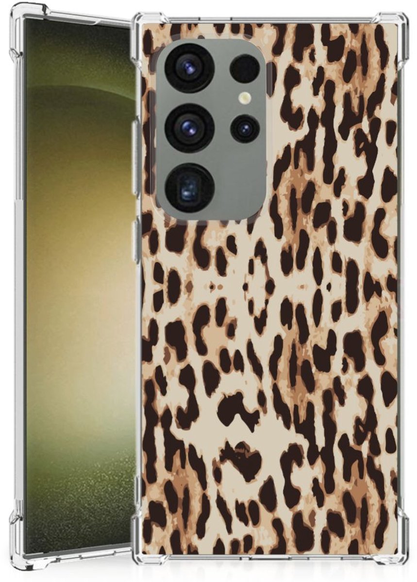 Samsung Galaxy S24 Ultra Case Anti-shock Leopard
