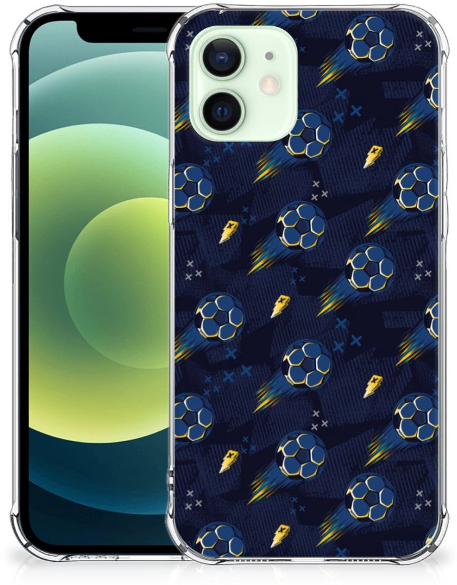 Doorzichtige Silicone Hoesje voor iPhone 12 Mini Voetbal