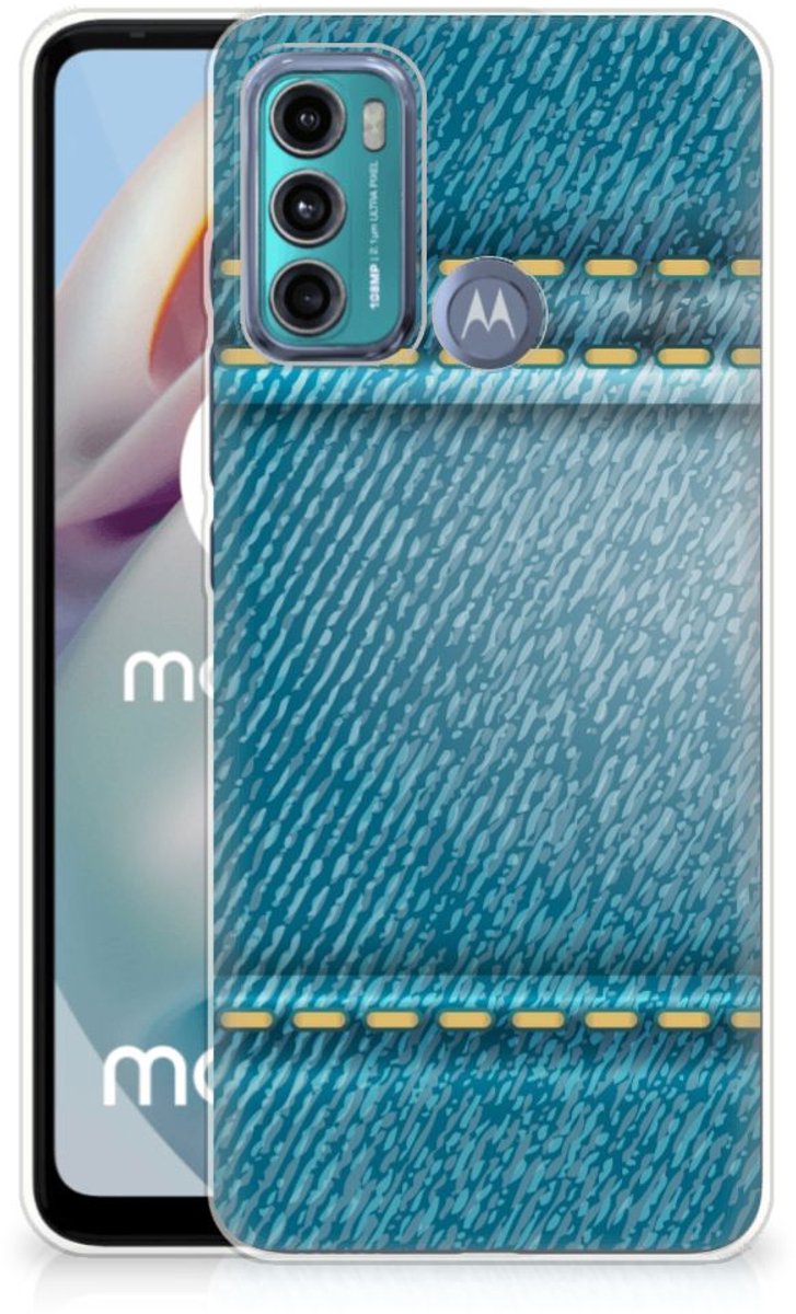Motorola Moto G60 Silicone Back Cover Jeans