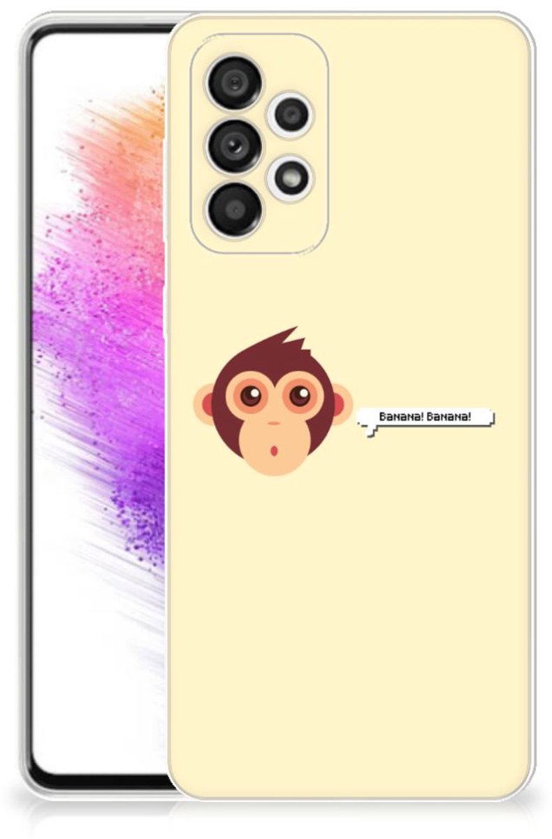 Samsung Galaxy A73 5G Telefoonhoesje met Naam Monkey