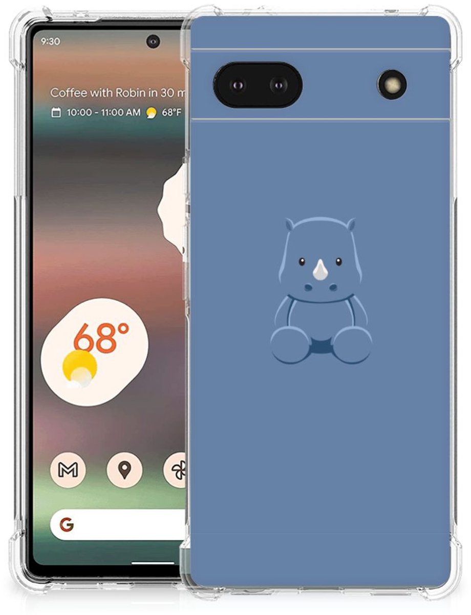 Google Pixel 6A Stevig Bumper Hoesje Baby Rhino