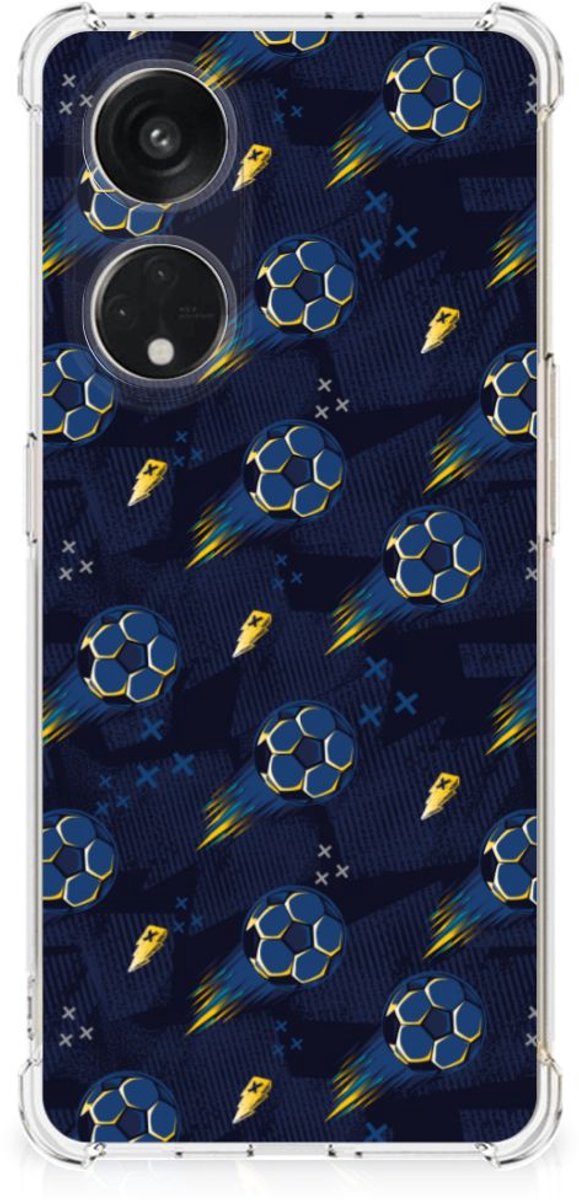 Doorzichtige Silicone Hoesje voor OPPO A98 Voetbal