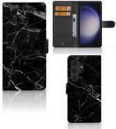 Portefeuille Samsung Galaxy S24 Ultra Etui pour Téléphone Marbre Noir Cadeau pour les Hommes