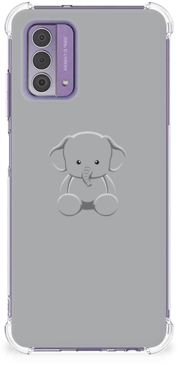 Nokia G42 Stevig Bumper Hoesje Grijs Baby Olifant