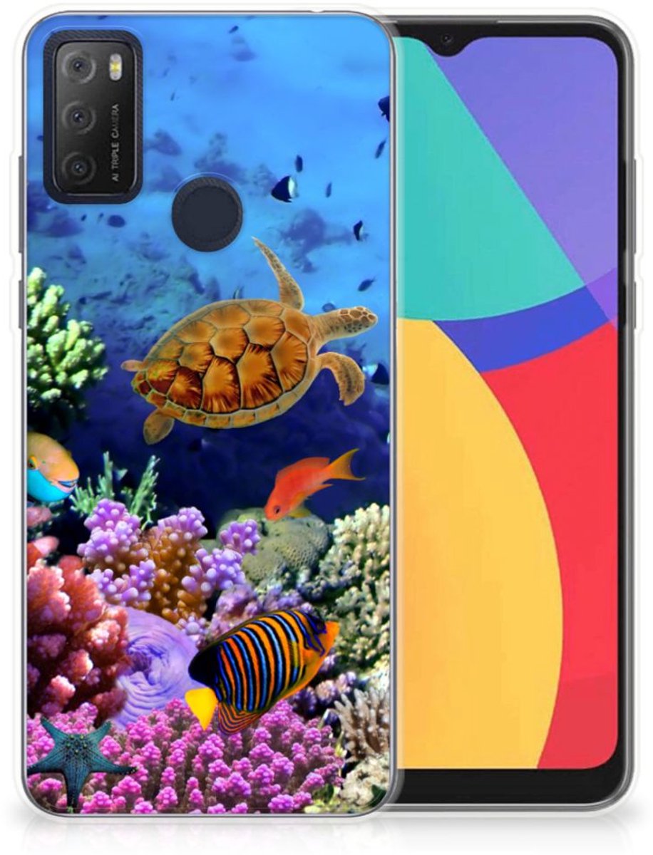Alcatel 1S (2021) TPU Hoesje Vissen