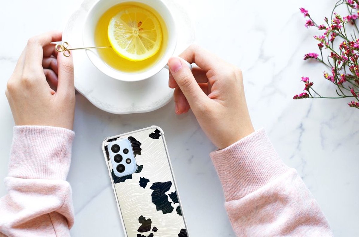 Samsung Galaxy A23 Case Anti-shock Koeienvlekken