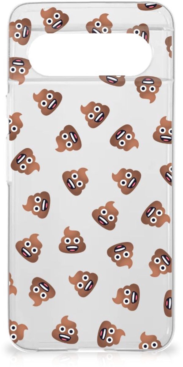 TPU bumper voor Google Pixel 8 Poep Emojis