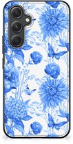 Coque Fleurs pour Samsung Galaxy A54 Fleurs Blue