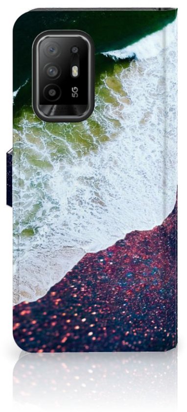 Étui à rabat OPPO Reno5 Z | Étui pour téléphone A94 5G Mer dans l'espace