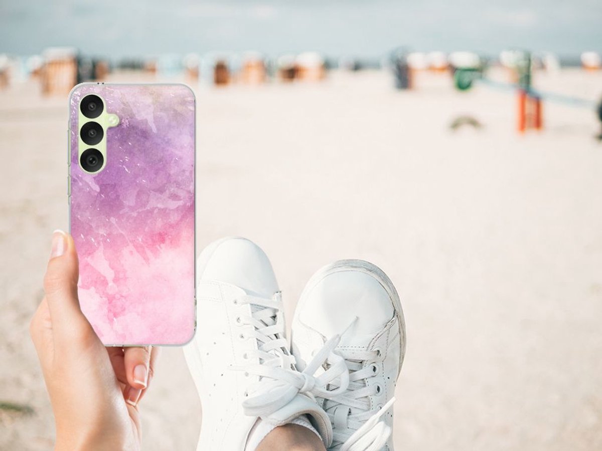 Hoesje maken Samsung Galaxy A35 Pink Purple Paint