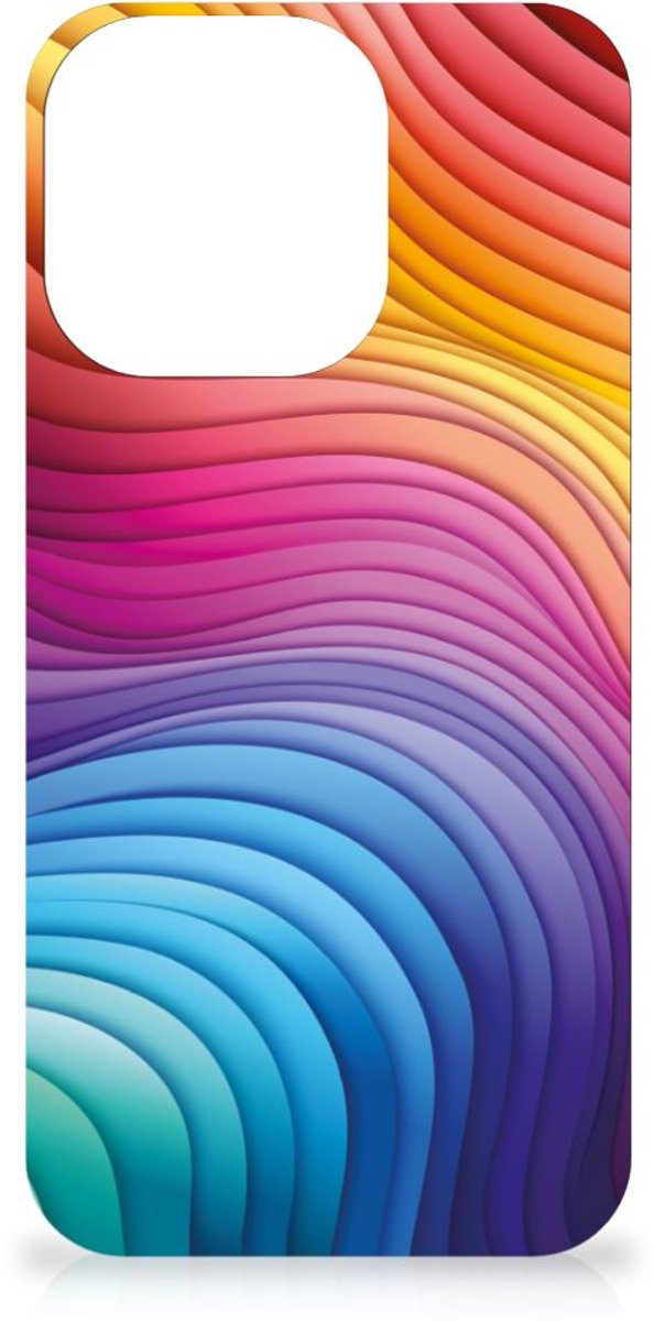 Backcover voor iPhone 15 Pro Regenboog