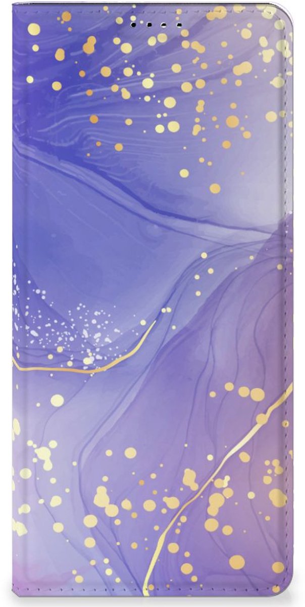 Bookcase voor OPPO X6 Pro Watercolor Paars