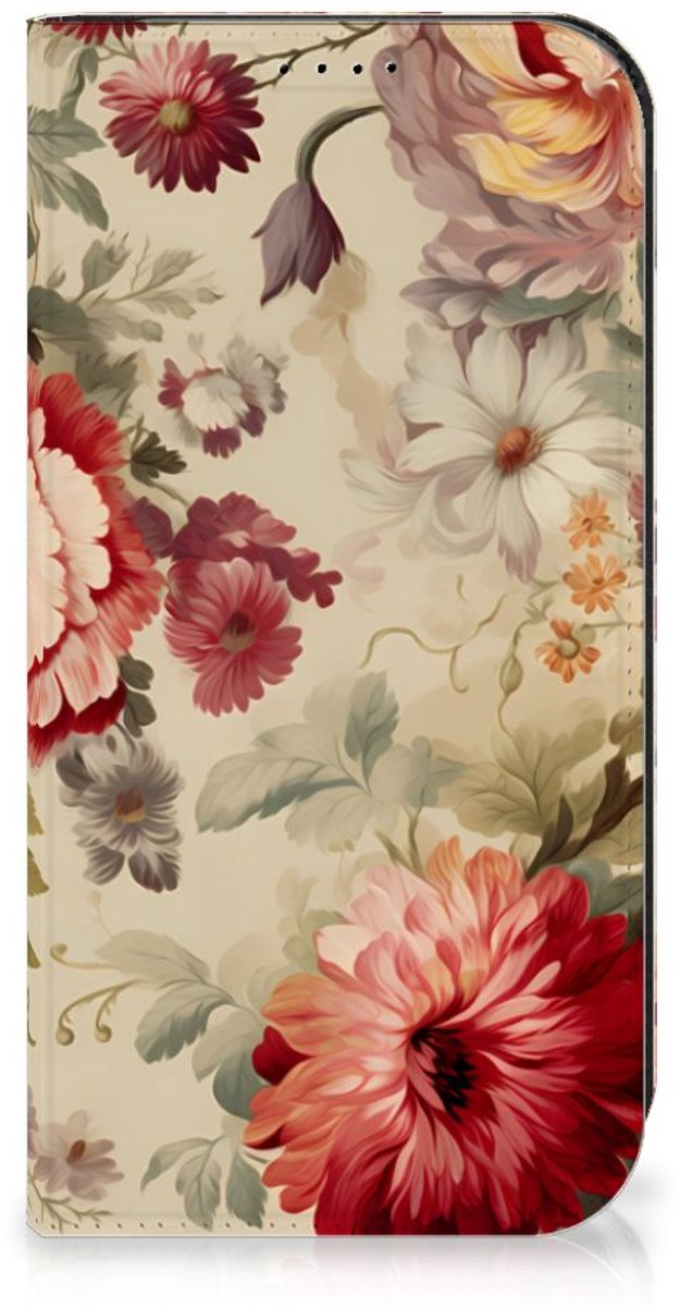 Smart Cover voor iPhone 15 Pro Bloemen
