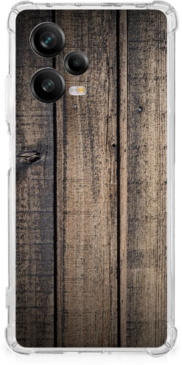 Xiaomi Redmi Note 12 Pro Plus Stevig Telefoonhoesje Steigerhout