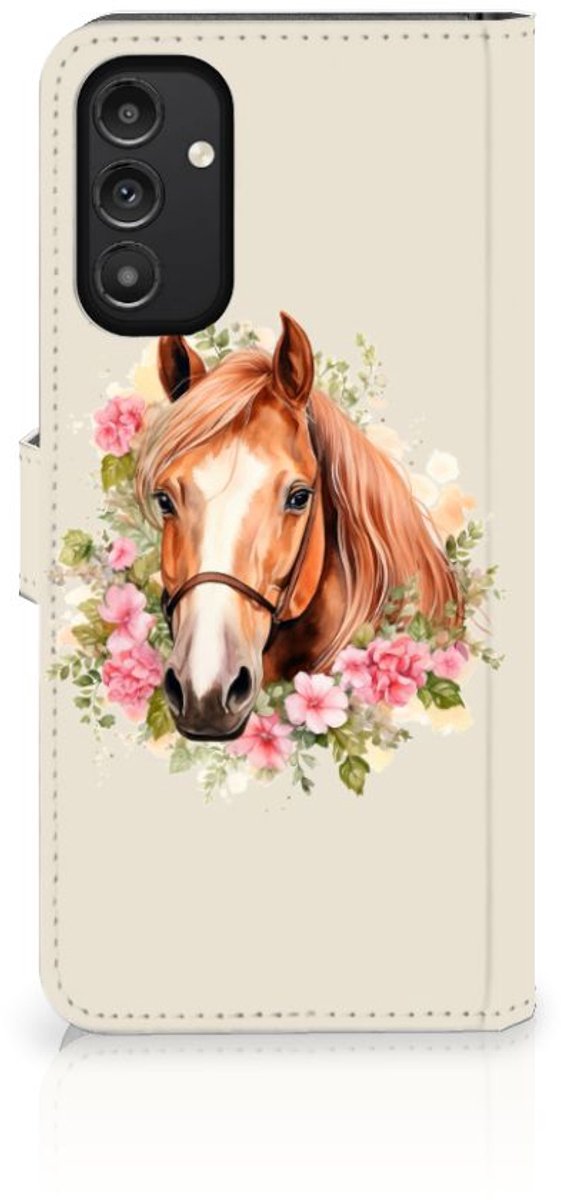 Telefoonhoesje met Pasjes voor Samsung Galaxy A14 5G Paard