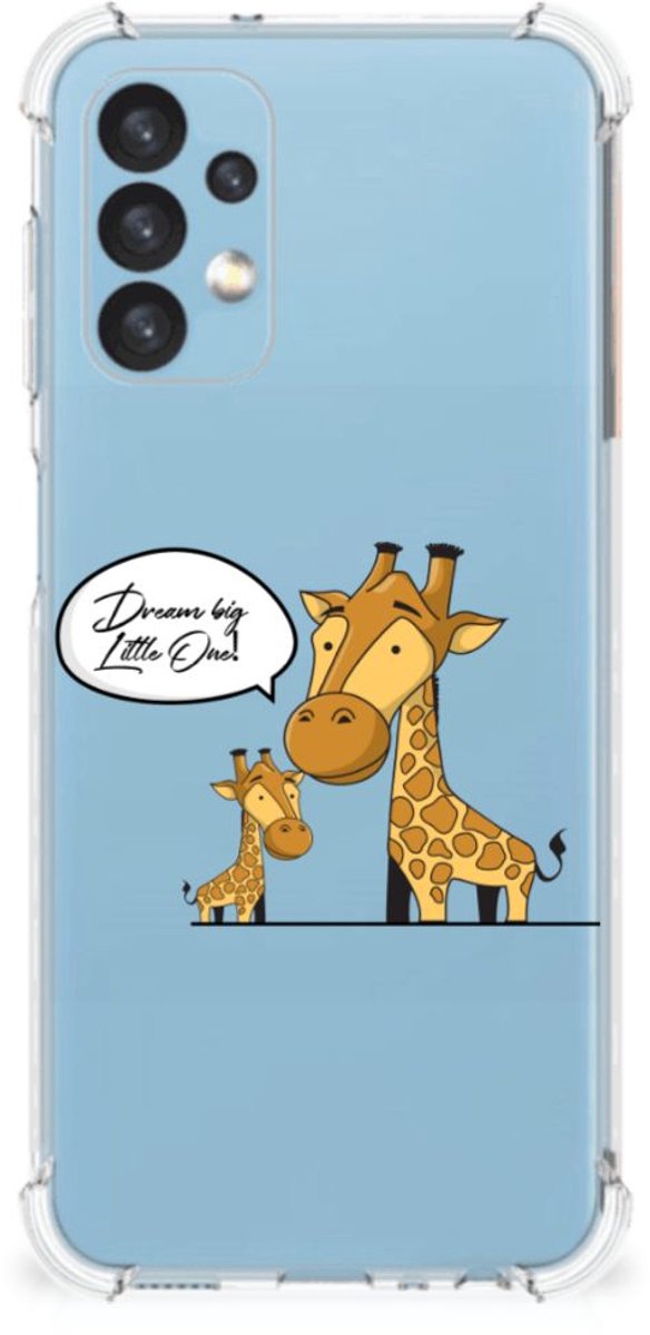 Samsung Galaxy A13 (4G) Stevig Bumper Hoesje Giraffe