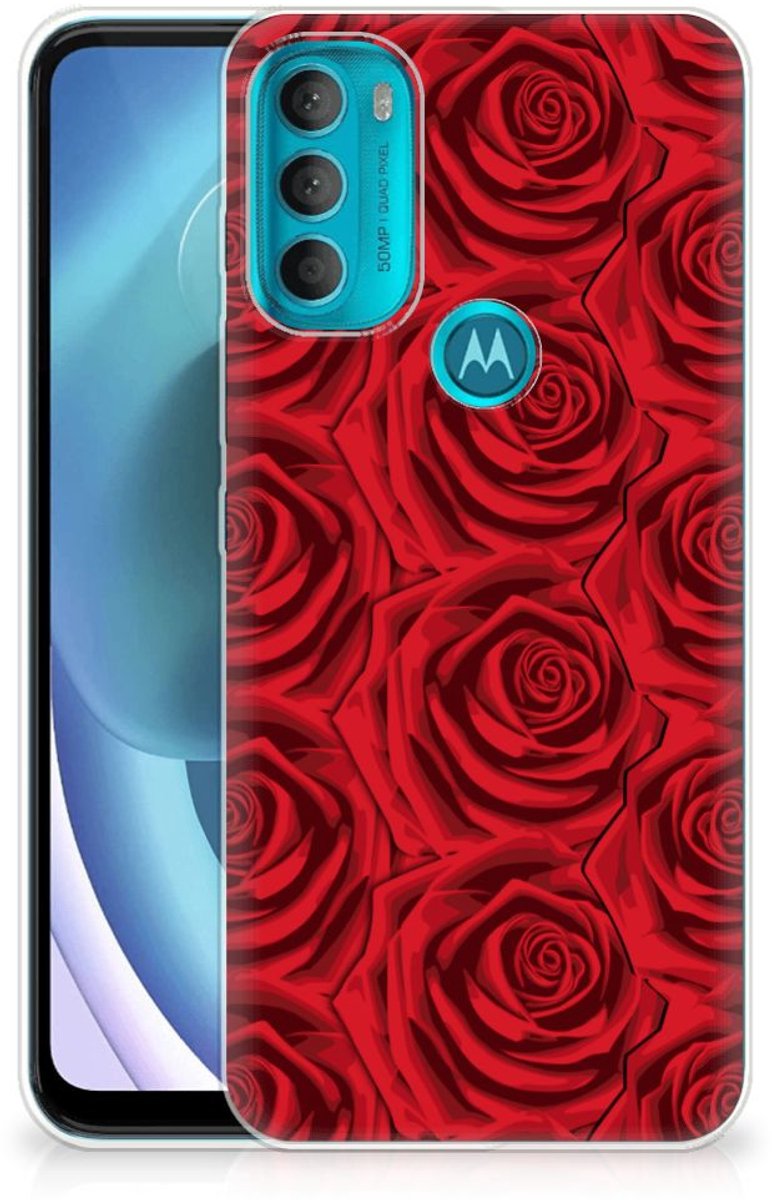 Motorola Moto G71 5G TPU Case Red Roses