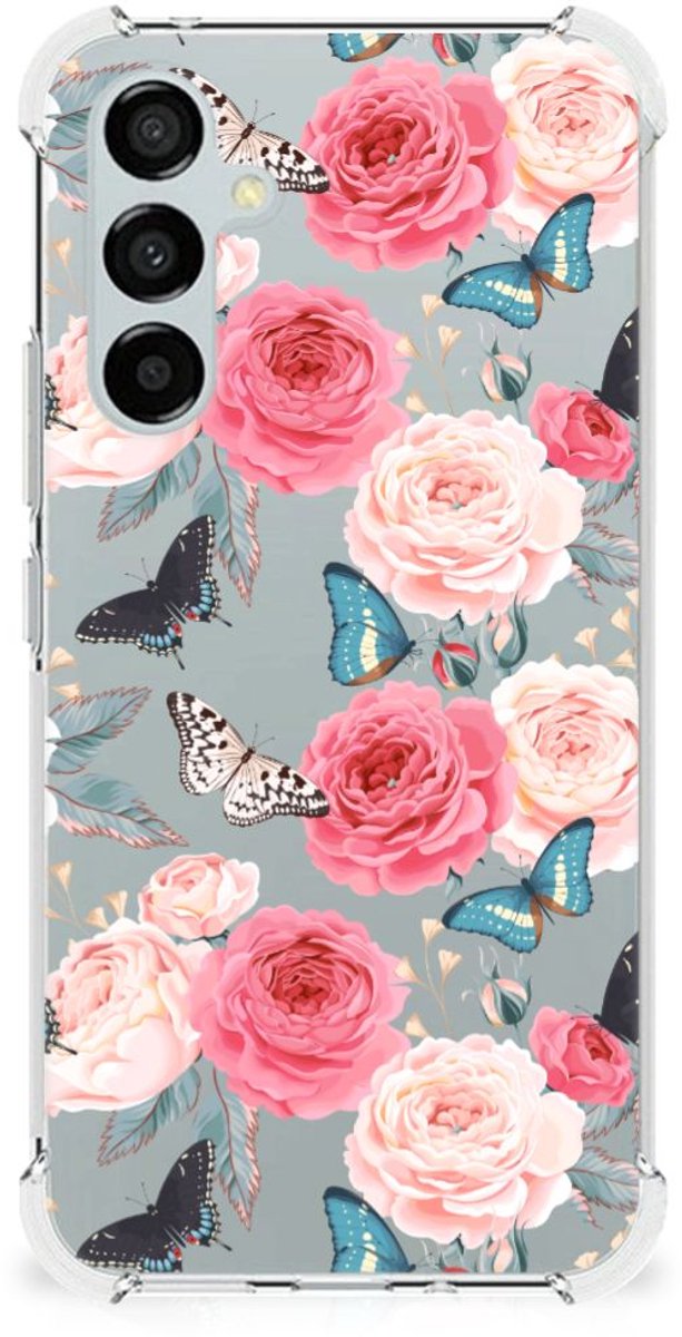 Samsung Galaxy A54 Case Butterfly Roses