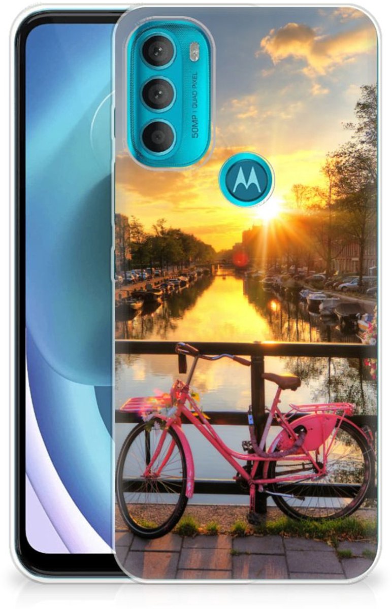 Motorola Moto G71 5G Siliconen Back Cover Amsterdamse Grachten