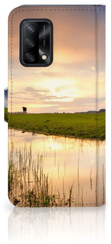 Coque Smartphone OPPO A74 4G Flip Case Vache