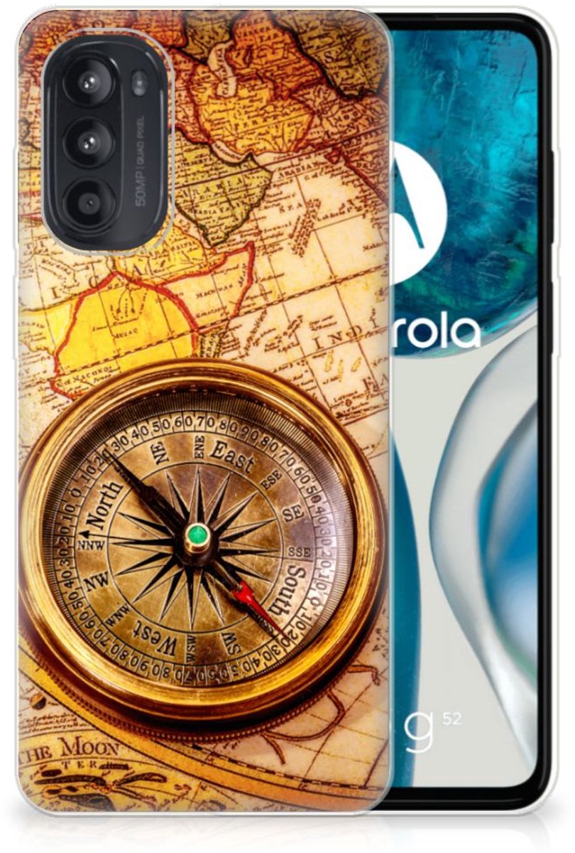 Motorola Moto G52/G82 Siliconen Back Cover Kompas