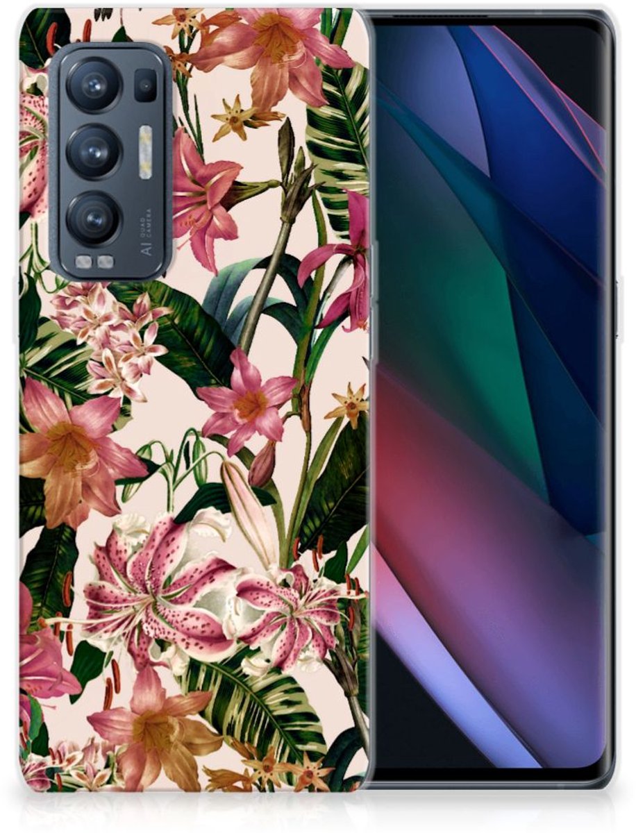 OPPO Find X3 Neo TPU Case Flowers