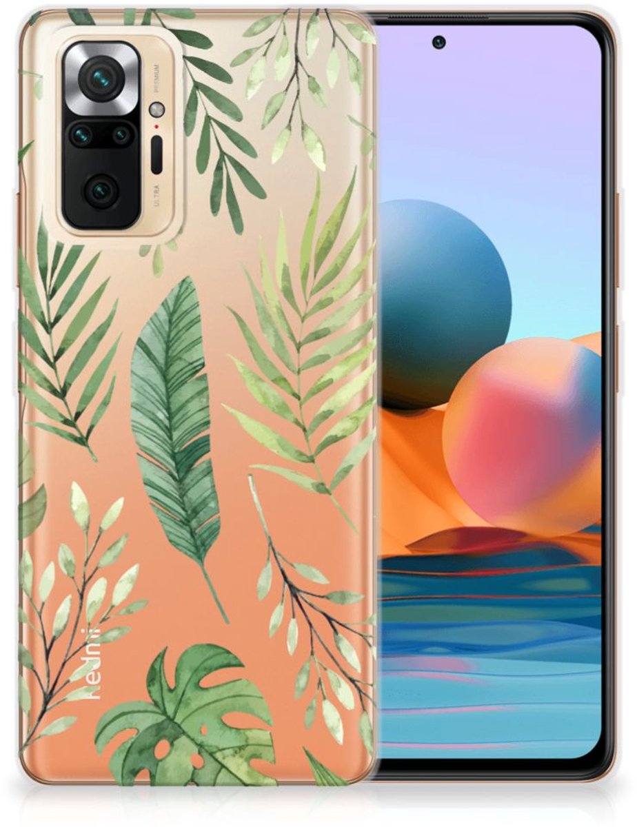 Back Cover voor Xiaomi Redmi Note 10 Pro TPU Case Leaves