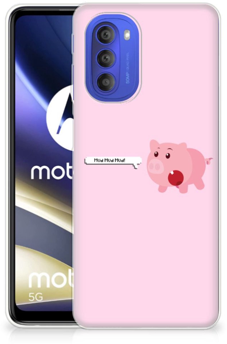 Motorola Moto G51 5G Telefoonhoesje met Naam Pig Mud
