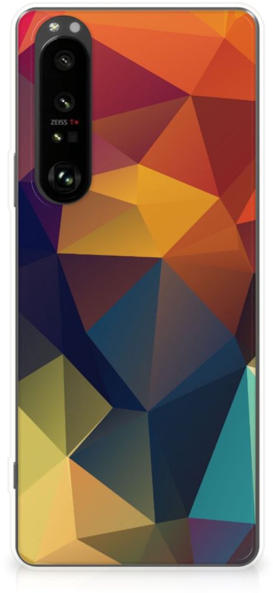 Sony Xperia 1 III TPU Hoesje Polygon Color