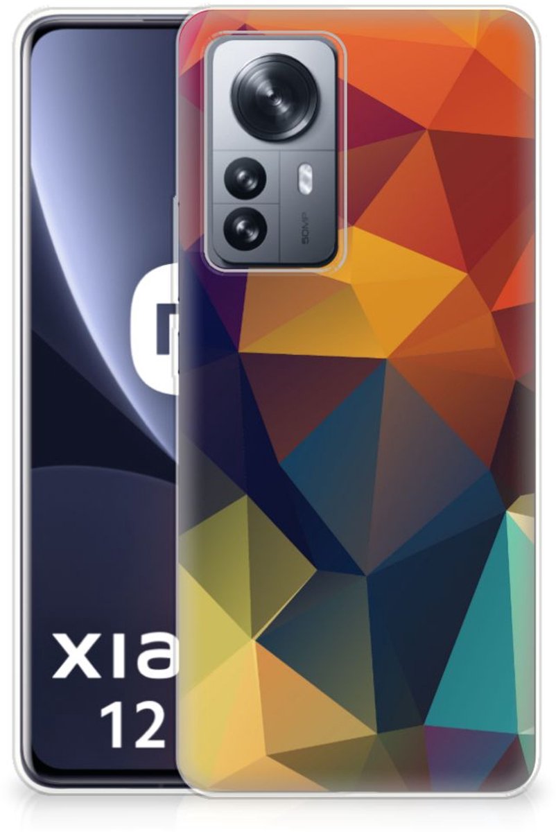 Xiaomi 12 Pro TPU Hoesje Polygon Color