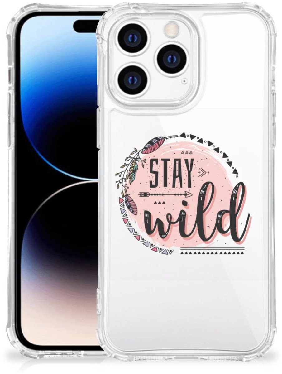 Apple iPhone 14 Pro Max Stevig Bumper Hoesje Boho Stay Wild