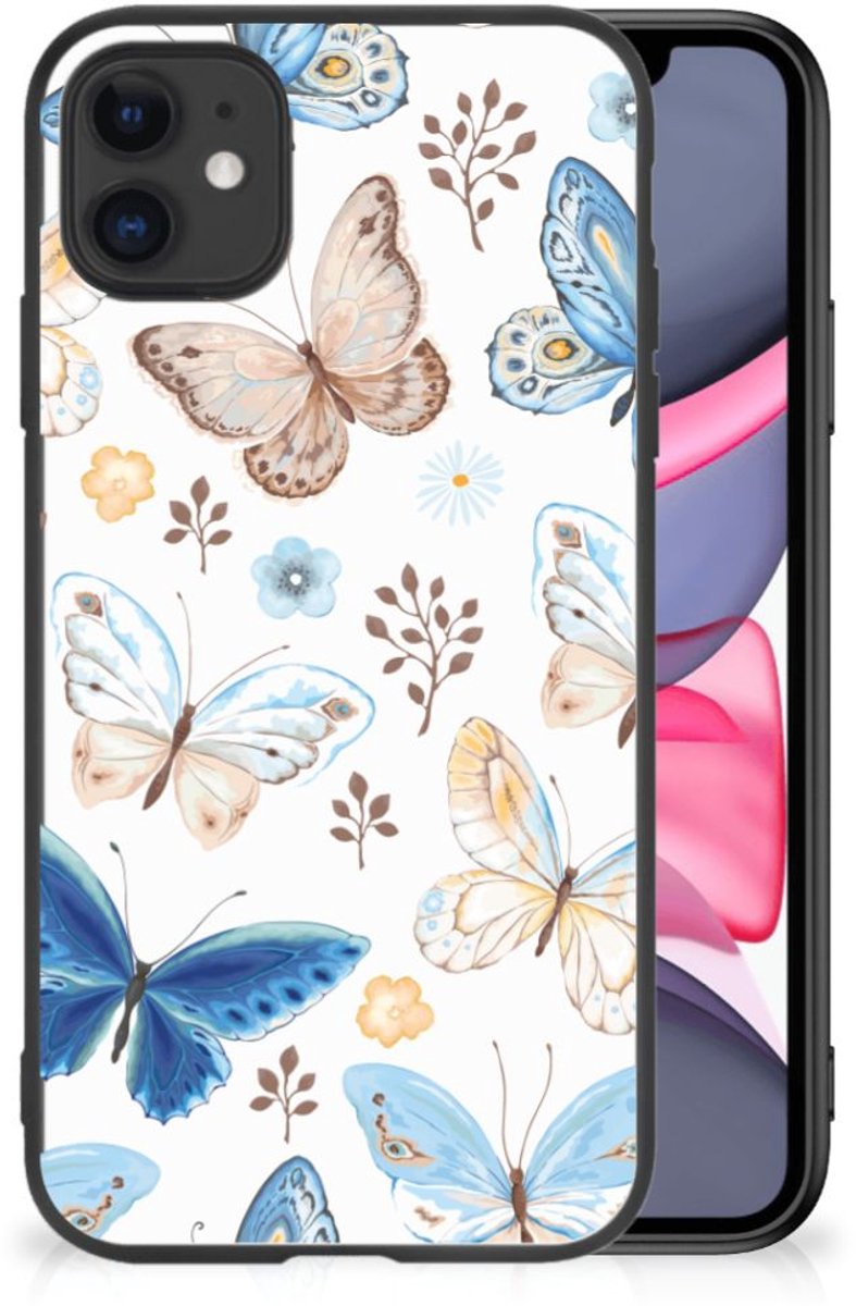 Dierenprint Telefoonhoesje voor iPhone 11 Vlinder