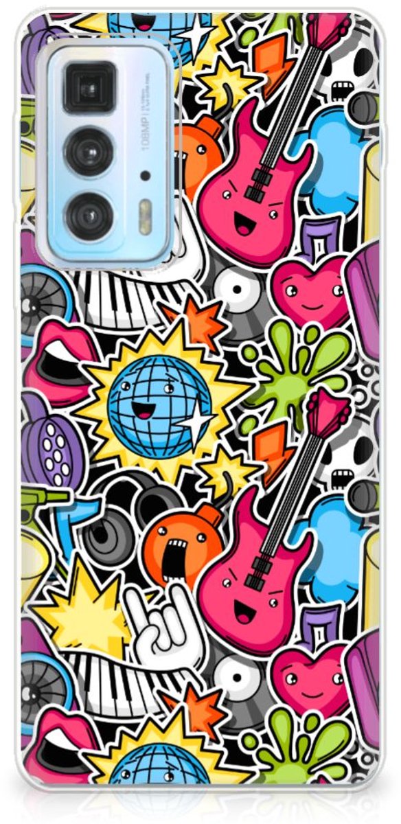 Motorola Edge 20 Pro Silicone Back Cover Punk Rock