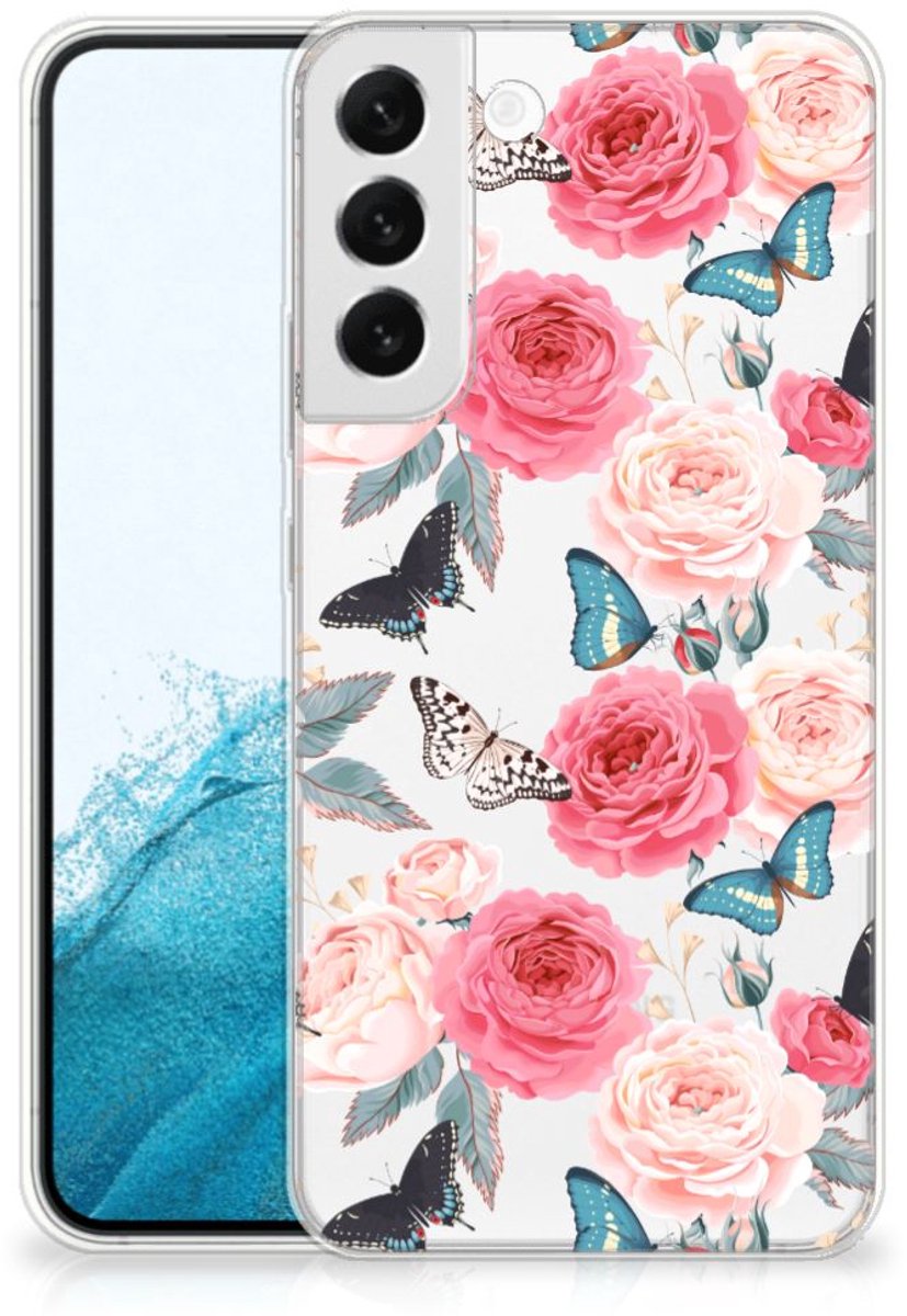 Samsung Galaxy S22 Plus TPU Case Butterfly Roses