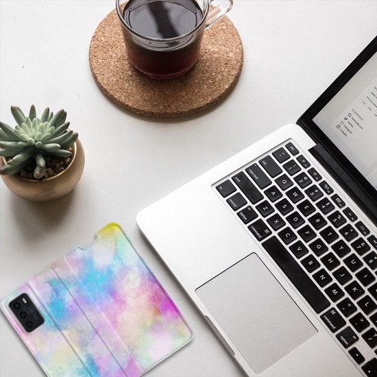 Bookcase Personnaliser Étui pour Téléphone OPPO A16/A16s Aquarelle Lumière