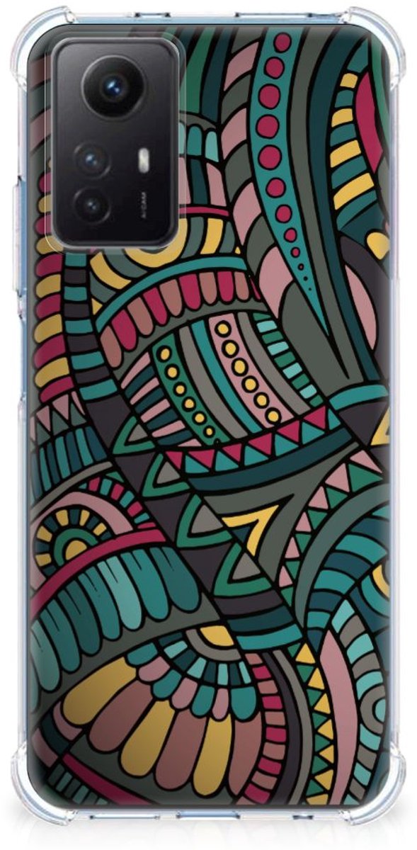 Xiaomi Redmi Note 12s Doorzichtige Silicone Hoesje Aztec