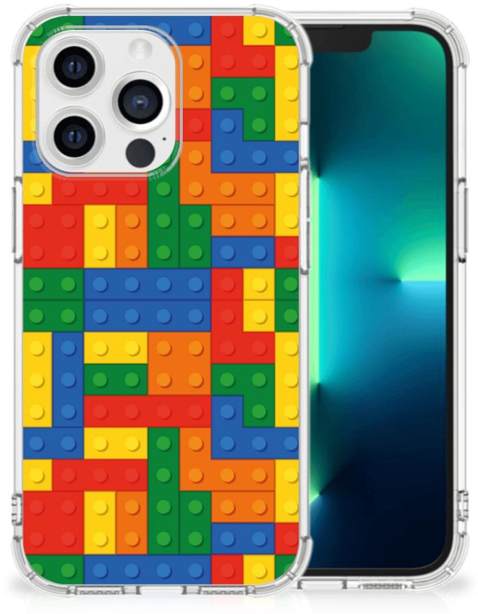 Apple iPhone 13 Pro Doorzichtige Silicone Hoesje Blokken