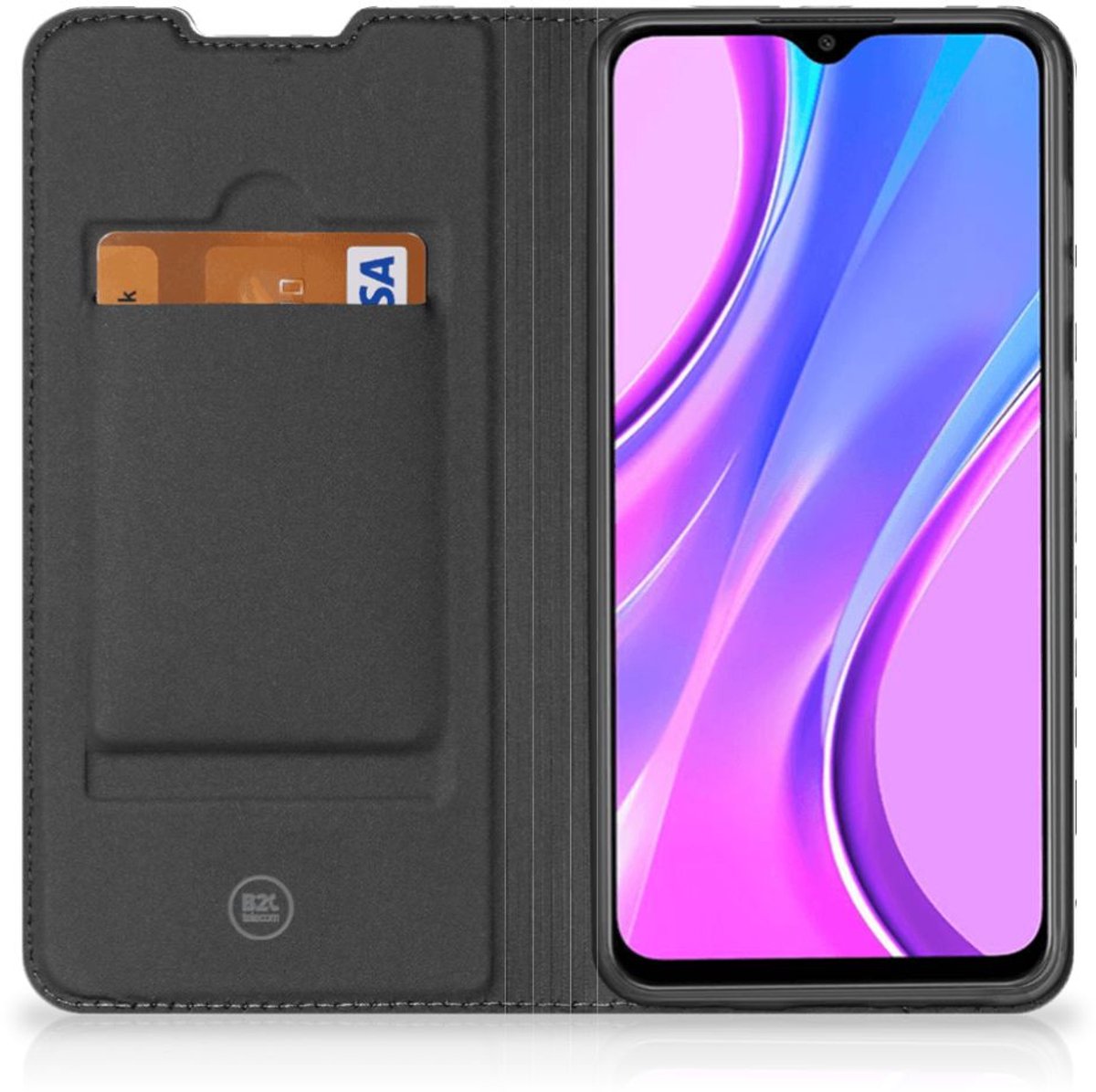 Xiaomi Redmi 9 Smart Cover Leaves Grey