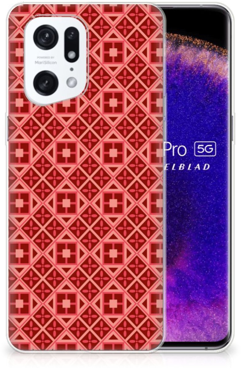 OPPO Find X5 Pro TPU bumper Batik Rood