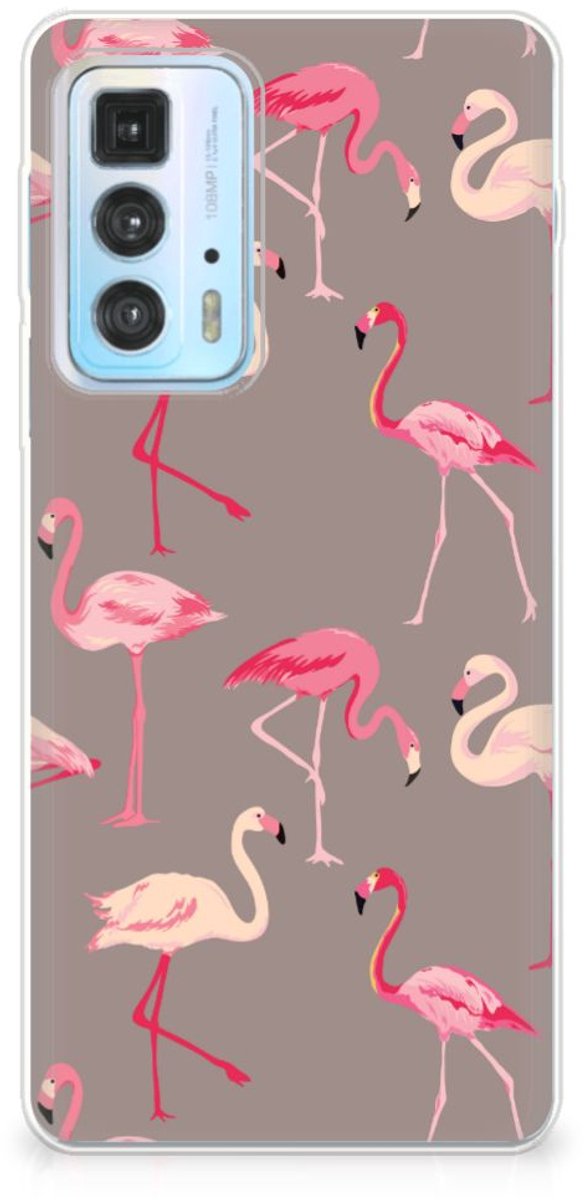 Motorola Edge 20 Pro TPU Hoesje Flamingo