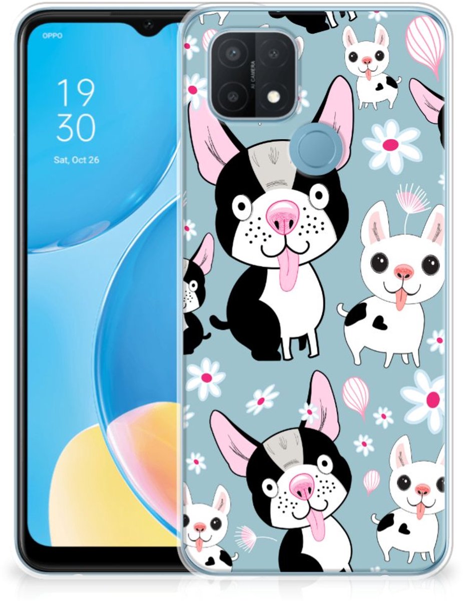 OPPO A15 TPU Hoesje Hondjes