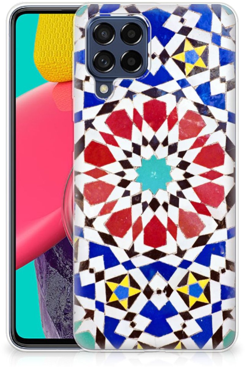 TPU Hoesje voor Samsung Galaxy M53 TPU Siliconen Hoesje Mozaïek