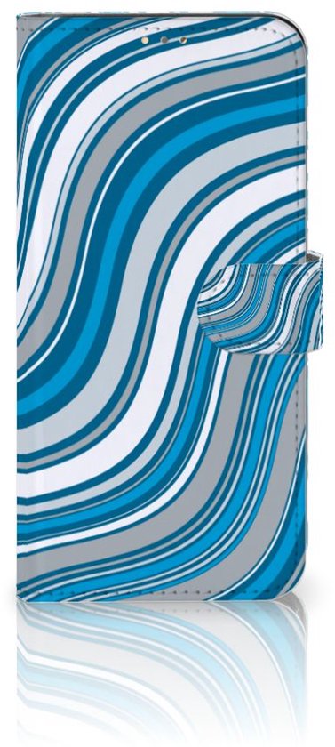 Étui à livres OPPO A15 Étui Vagues Blue