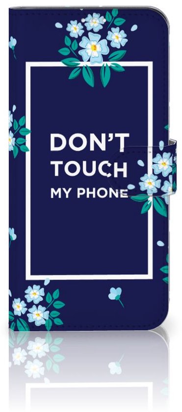 Coque Téléphone OnePlus 9 Sac Fleurs Blue DTMP