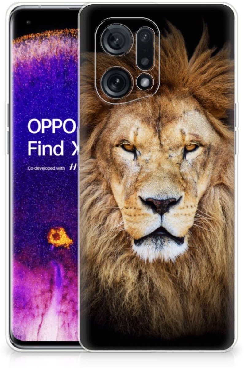 OPPO Find X5 TPU Hoesje Leeuw