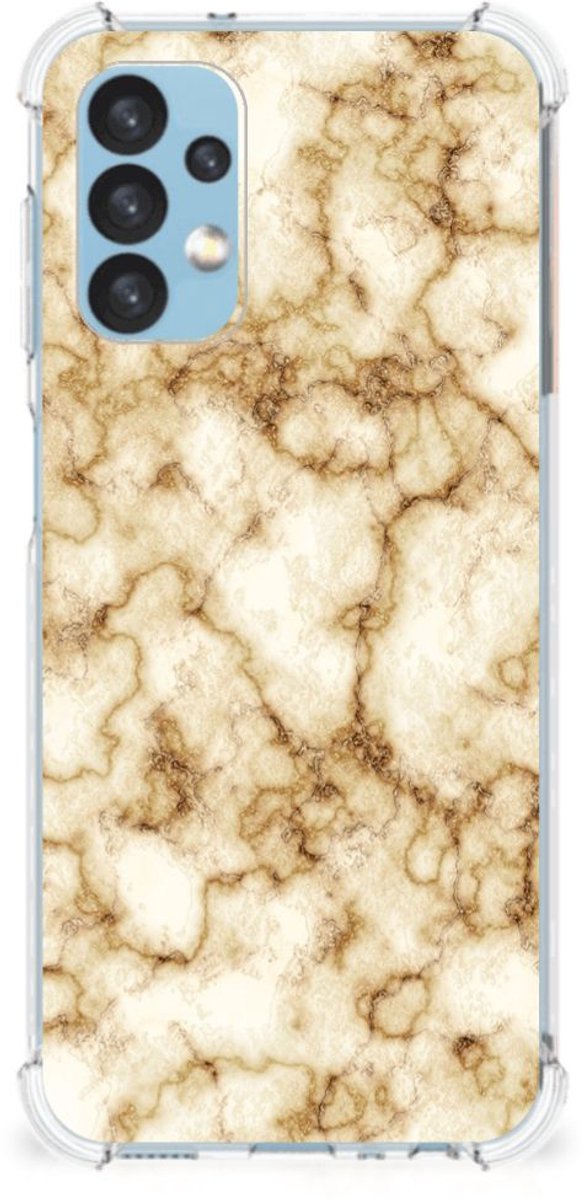 Samsung Galaxy A13 (4G) Anti-Shock Hoesje Marmer Goud