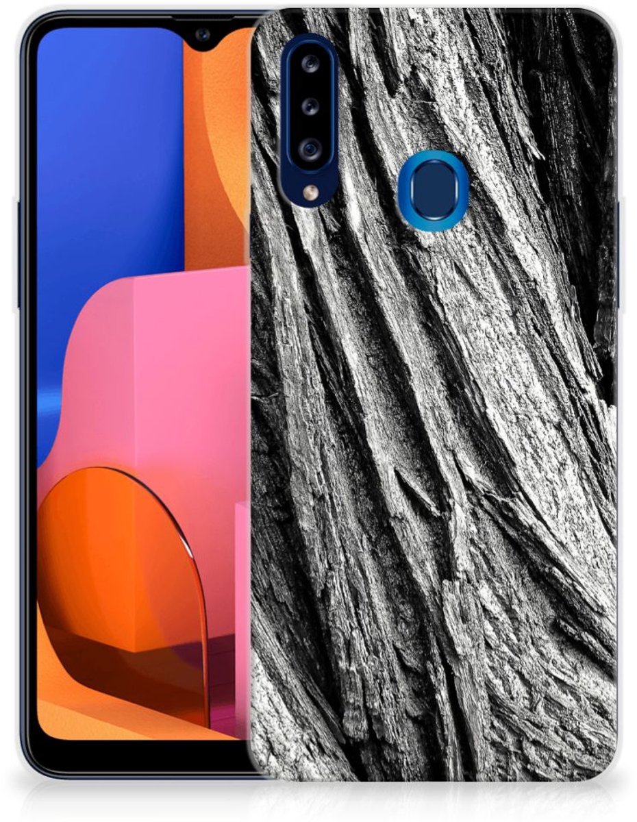Bumper Hoesje Samsung Galaxy A20s Boomschors Grijs