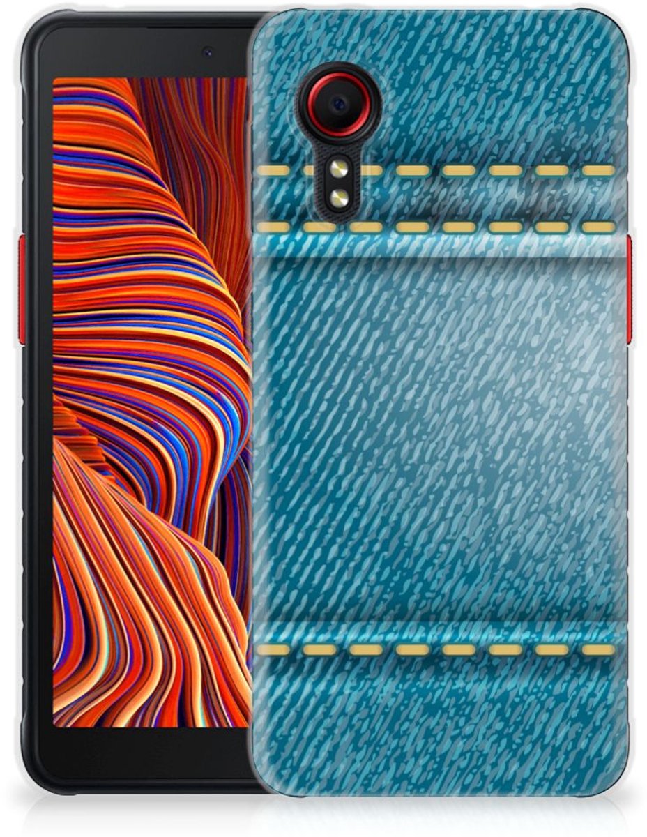 Samsung Galaxy Xcover 5 Silicone Back Cover Jeans